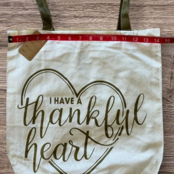I Have a Thankful Heart Tote Bag - Picture 3 of 4